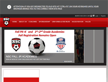 Tablet Screenshot of northsoccerclub.com